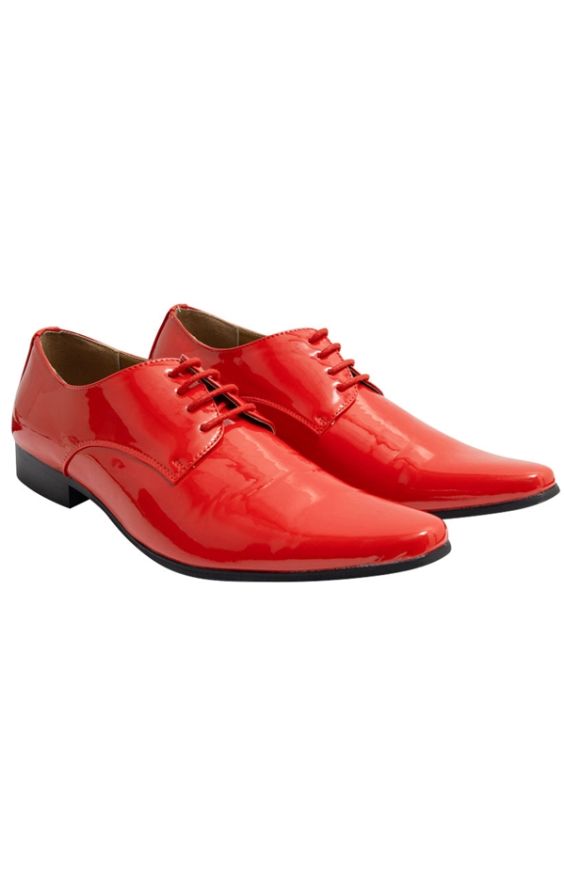 Fjerde Fonetik Grisling Dobell Red Patent Contemporary Tuxedo Shoes | Dobell