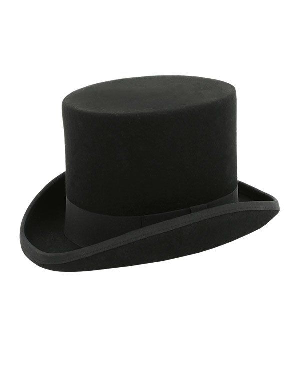 Dobell Boys Black 100% Wool Classic Top Hat