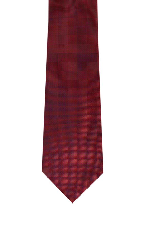 Dark Red Two-Tone Textured Necktie