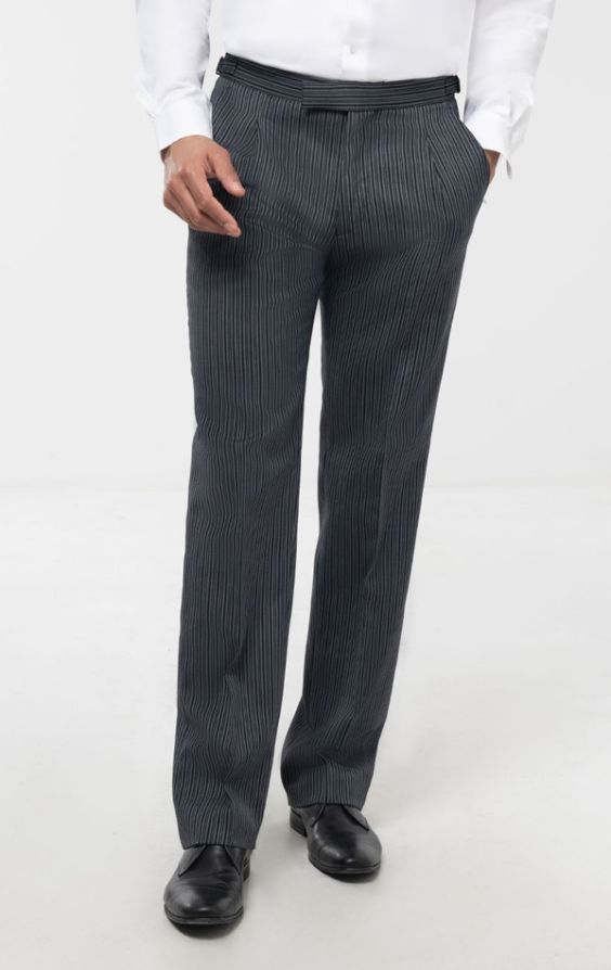 Dobell Black Morning Suit with Striped Pants