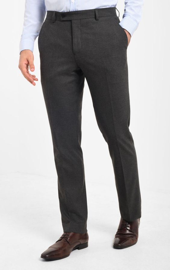 Dobell Charcoal Suit Pants | Dobell