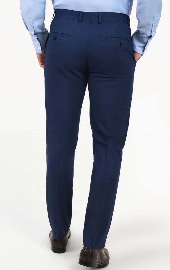 Dobell Dark Blue Suit Pants