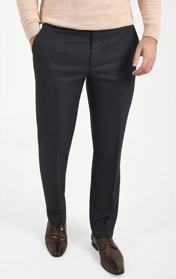 Regular Fit Essential Medium Grey Suit Pant
