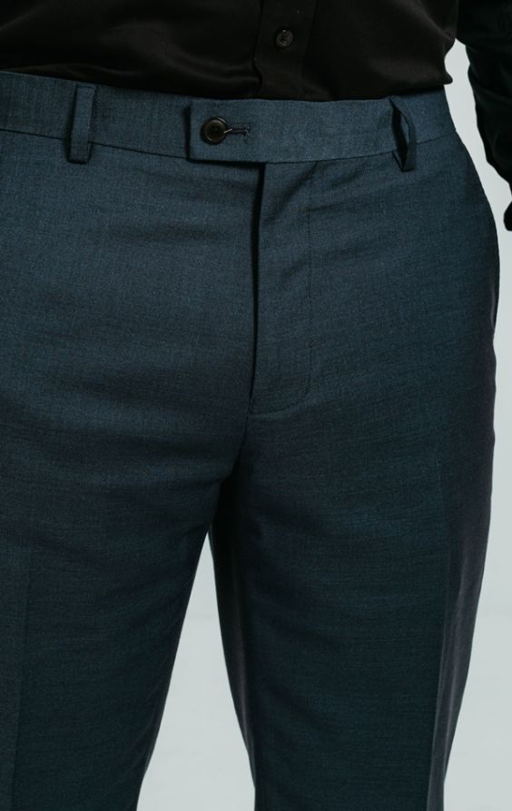 Heavy Rayon Teal Suits Suit Pant Bottom