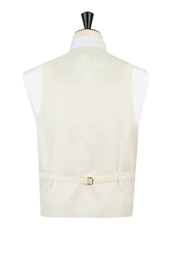 Luxury Ivory Leaf Patterned Vest | Dobell