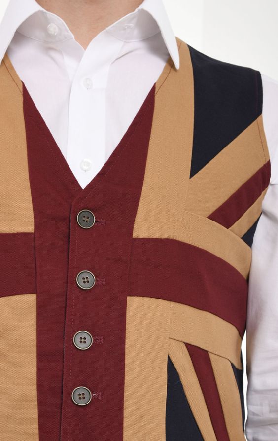 trek de wol over de ogen experimenteel Doe een poging Dobell Vintage Union Jack Vest | Dobell