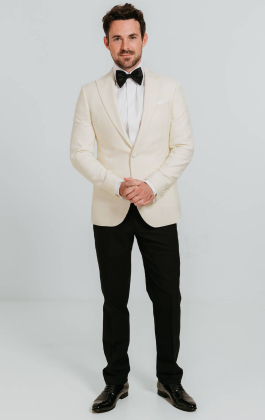 White Peak Lapel Slim Fit Tuxedo