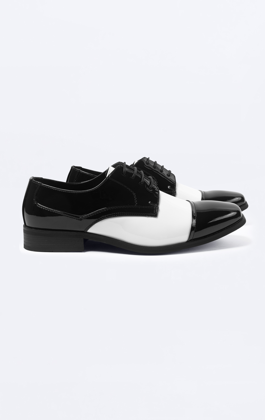 Vegas Black & White Patent Shoes | Dobell