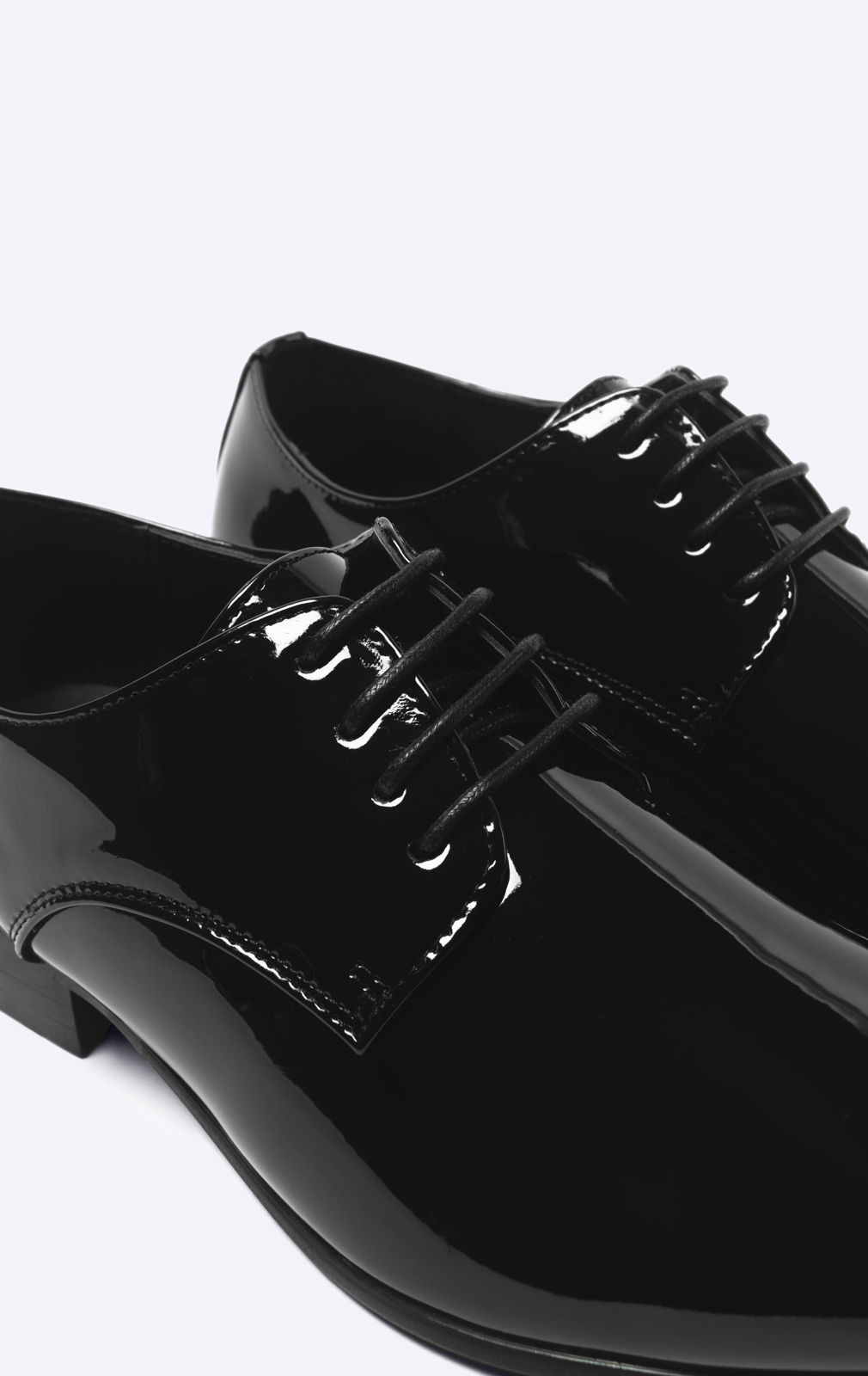 Black Contemporary Patent Tuxedo Shoes Black Contemporary Patent Tuxedo Shoes