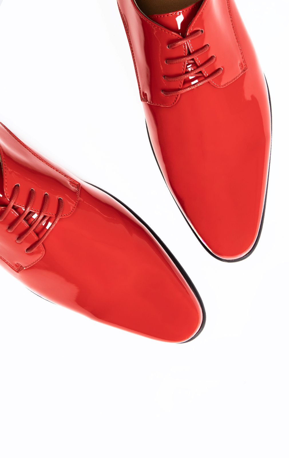 Red Patent Contemporary Tuxedo Shoes Red Patent Contemporary Tuxedo Shoes