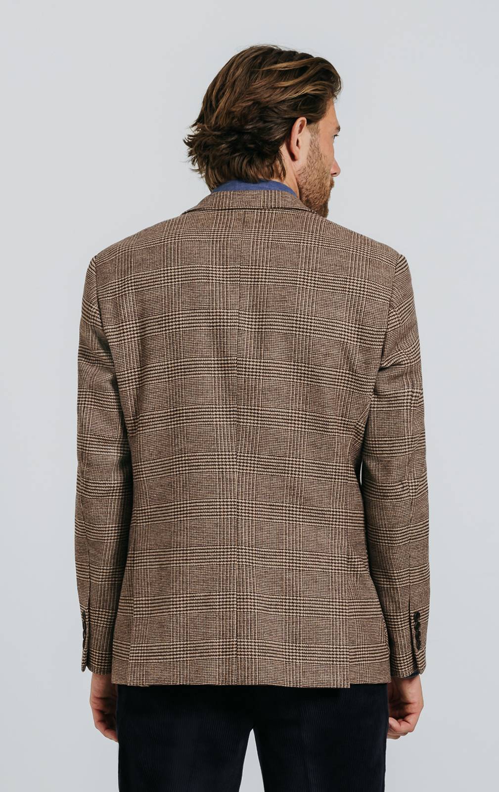 Brown Prince of Wales Tweed Jacket | Dobell