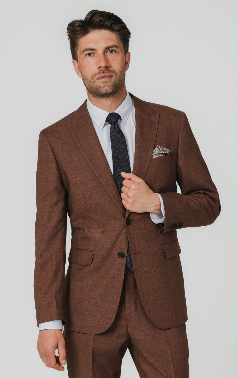 brown dress jacket 38 Wedding Suit - Pants - Light Brown Tuxedo 45% Polyamide / 33% Polyester / 22% Spandex Whats the problem with traditional suiting Brown Suit Jacket Separate -