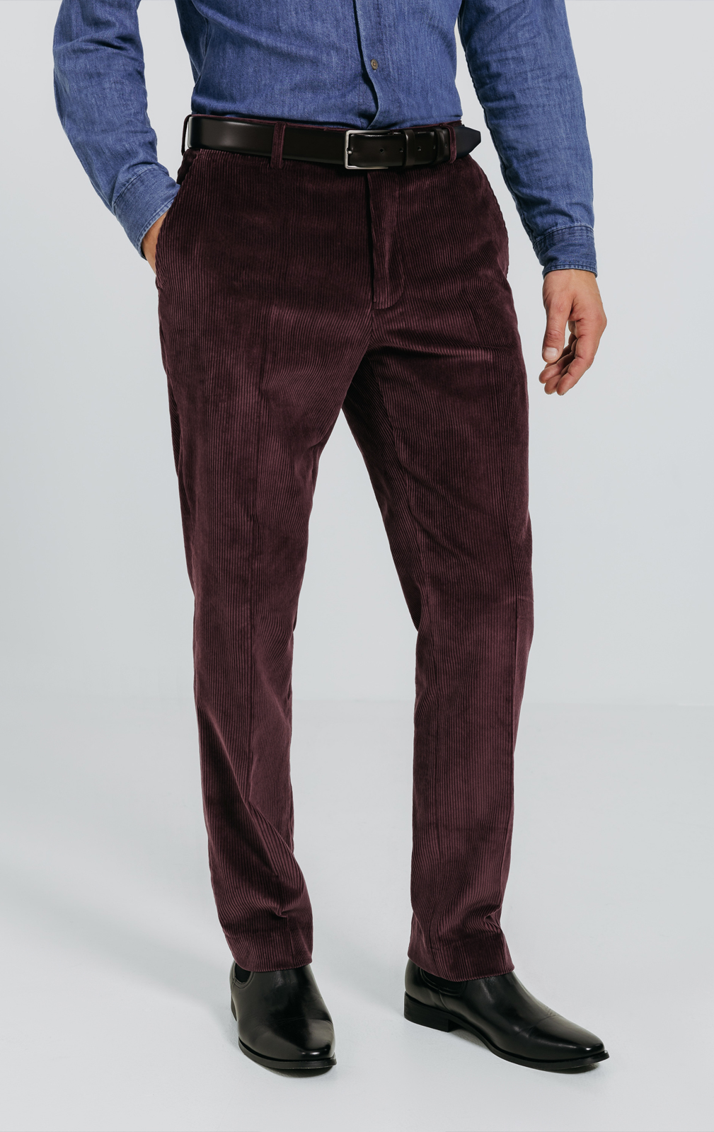 Burgundy Corduroy Pants | Dobell