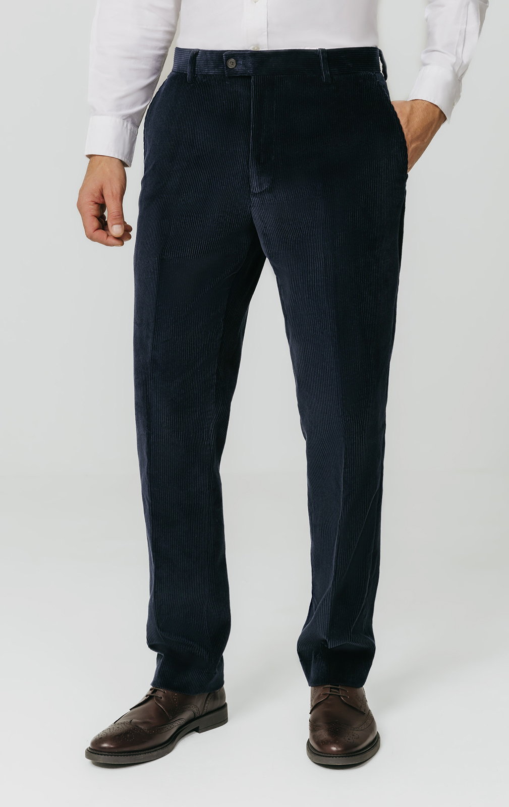 Dobell Navy Corduroy Pants | Dobell