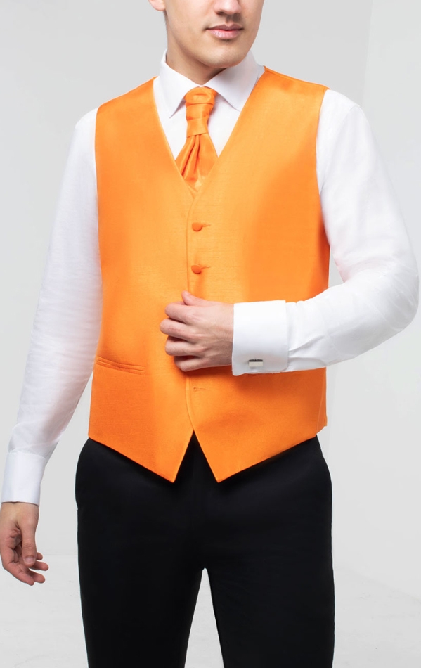 orange dress vest Barry. Wang Orange Suit Vests V-Neck Casual Vest Dress for Men Formal Tuxedo, 2XL