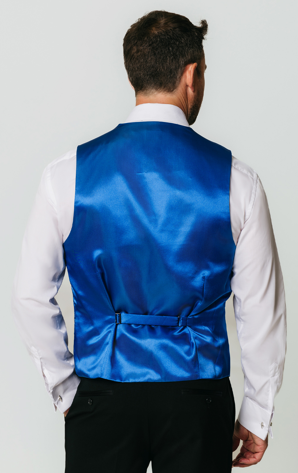 Blue Victorian Jacquard Vest | Dobell