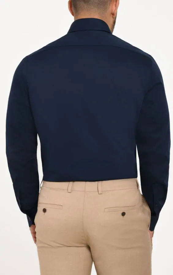 Non-Iron Easy Care Smart Fit Poplin Shirt