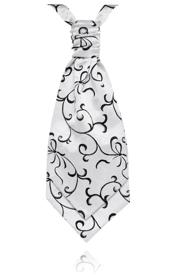 Boys Black Bow Polyester Jacquard Cravat Boys Black Bow Polyester Jacquard Cravat