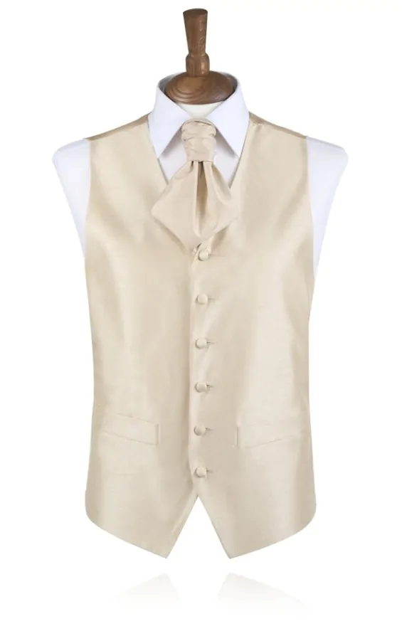 Boys Gold Dupion Vest