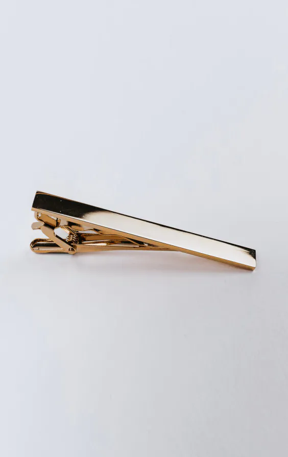Gold Colored Tie Clip Gold Colored Tie Clip