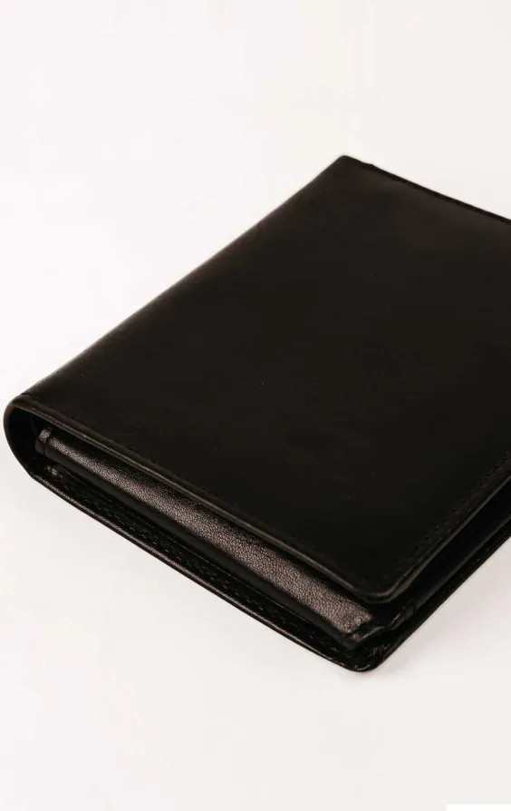 Black Leather RFID Wallet / Credit Card Holder - photo 1 Black Leather RFID Wallet / Credit Card Holder - photo 1