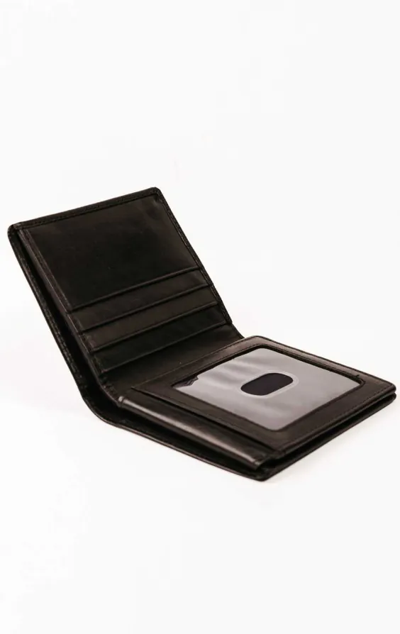Black Leather RFID Wallet / Credit Card Holder - photo 2 Black Leather RFID Wallet / Credit Card Holder - photo 2