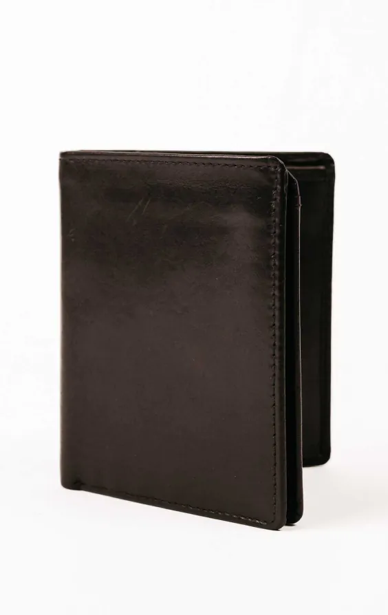 Black Leather RFID Wallet / Credit Card Holder Black Leather RFID Wallet / Credit Card Holder
