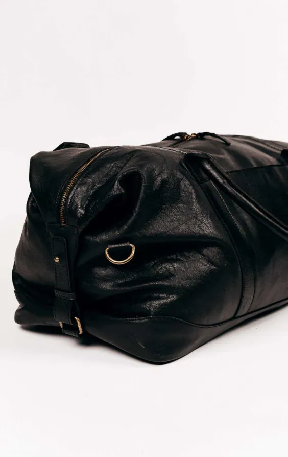 Black Leather Holdall - photo 3 Black Leather Holdall - photo 3