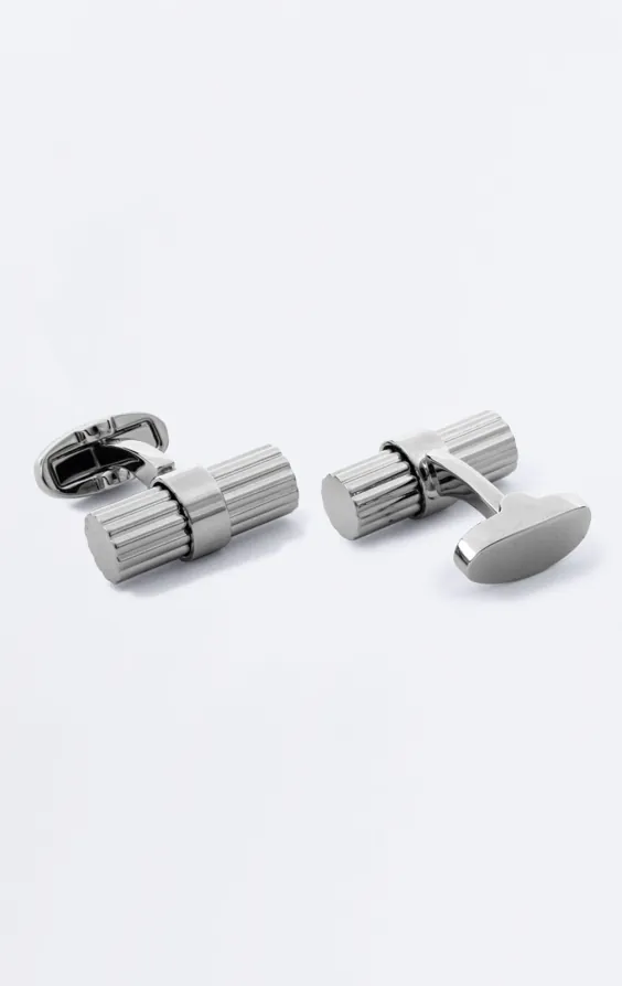 Silver Colored Solid Bar Cufflinks - photo 1 Silver Colored Solid Bar Cufflinks - photo 1