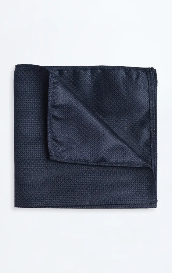 Navy Textured Handkerchief Navy Textured Handkerchief
