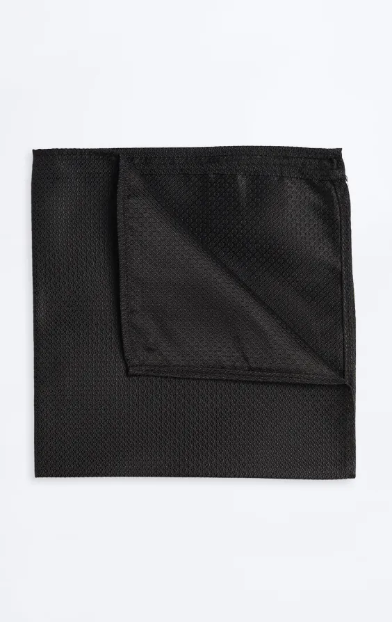 Black Textured Handkerchief Black Textured Handkerchief