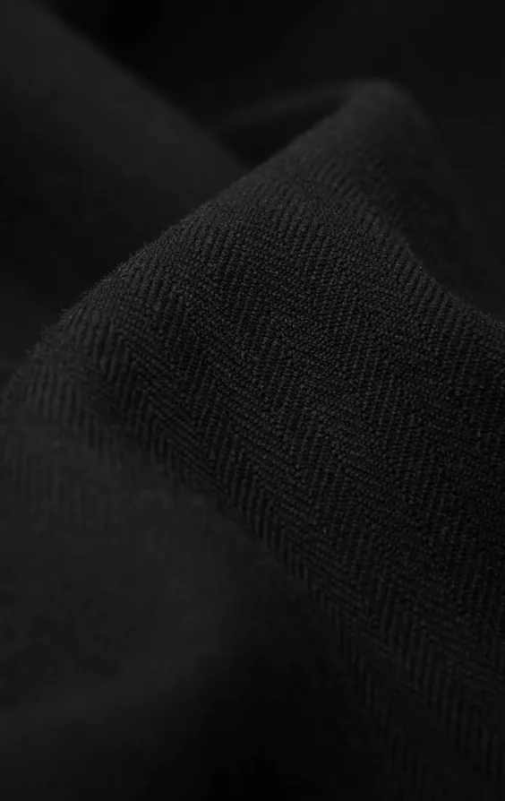 100% Wool Black Herringbone Morning Tailcoat - photo 5 100% Wool Black Herringbone Morning Tailcoat - photo 5