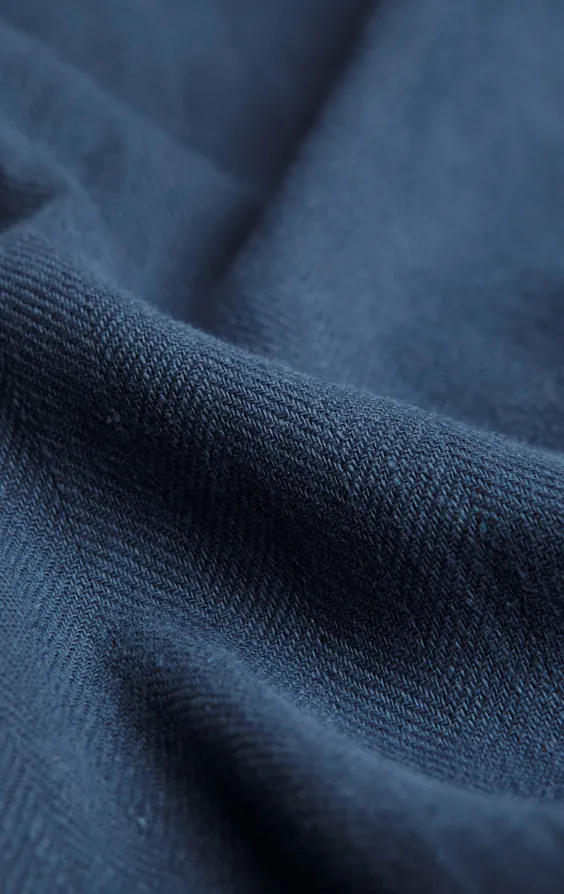 Blue Linen Herringbone Vest - photo 4