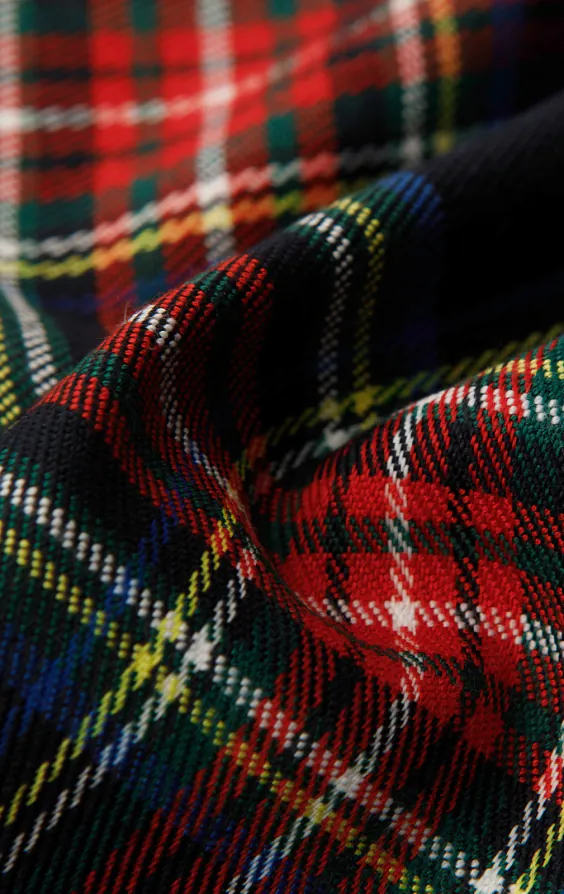 Navy Blue Tartan Pre-Tied Bow Tie - photo 2 Navy Blue Tartan Pre-Tied Bow Tie - photo 2