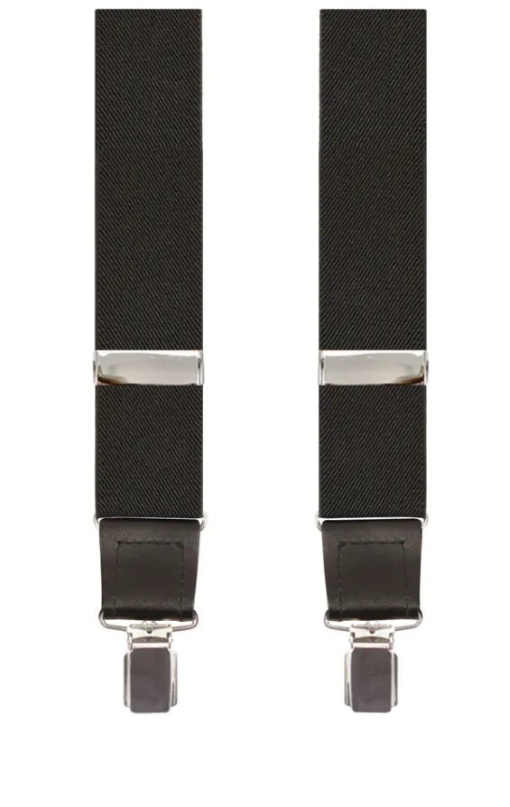 Luxury 2-in-1 Black Suspenders - 35mm - photo 1