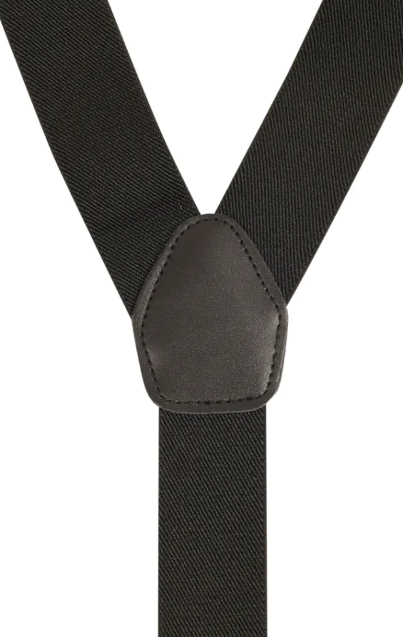 Luxury 2-in-1 Black Suspenders - 35mm - photo 2