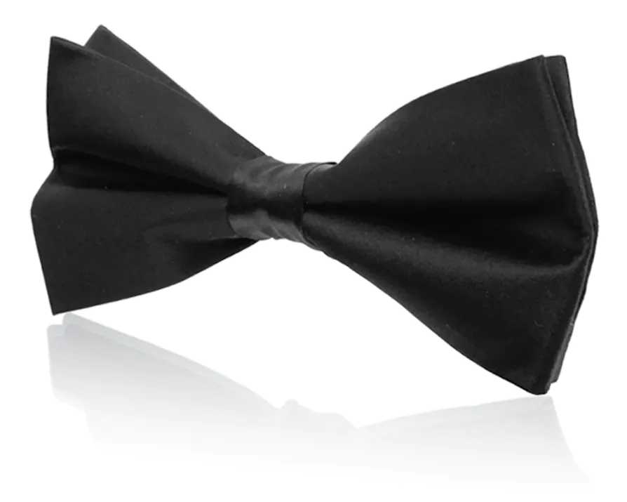 Black Silk Cummerbund & Pre-Tied Bow Tie Set - photo 1 Black Silk Cummerbund & Pre-Tied Bow Tie Set - photo 1