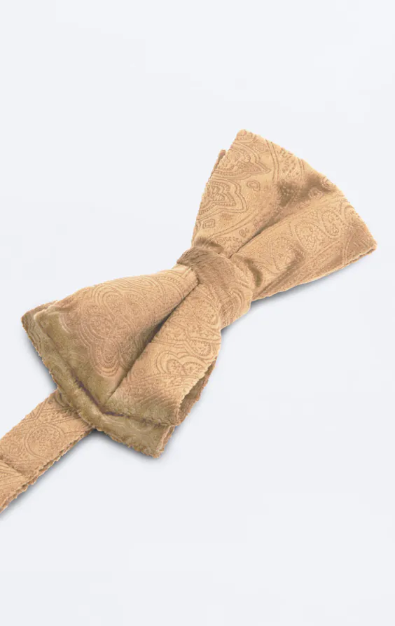 Gold Paisley Velvet Bow Tie - photo 1 Gold Paisley Velvet Bow Tie - photo 1