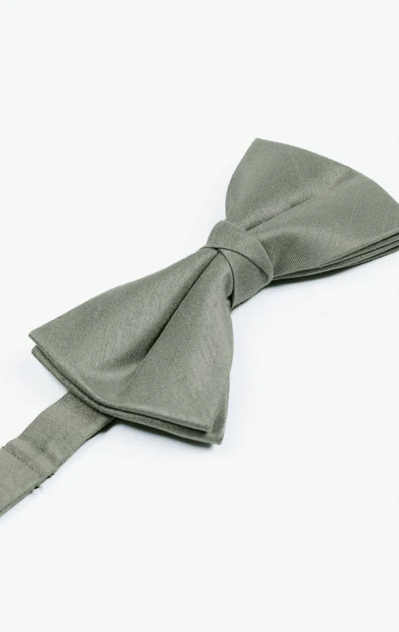 Silver Poly Dupion Bow Tie - photo 1 Silver Poly Dupion Bow Tie - photo 1