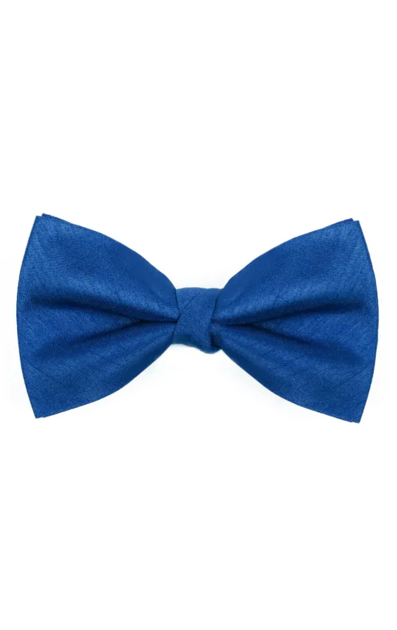 Royal Blue Poly Dupion Bow Tie Royal Blue Poly Dupion Bow Tie