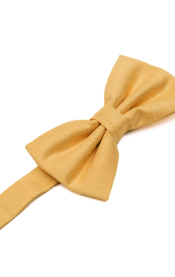 Dark Gold Poly Dupion Bow Tie - photo 1 Dark Gold Poly Dupion Bow Tie - photo 1