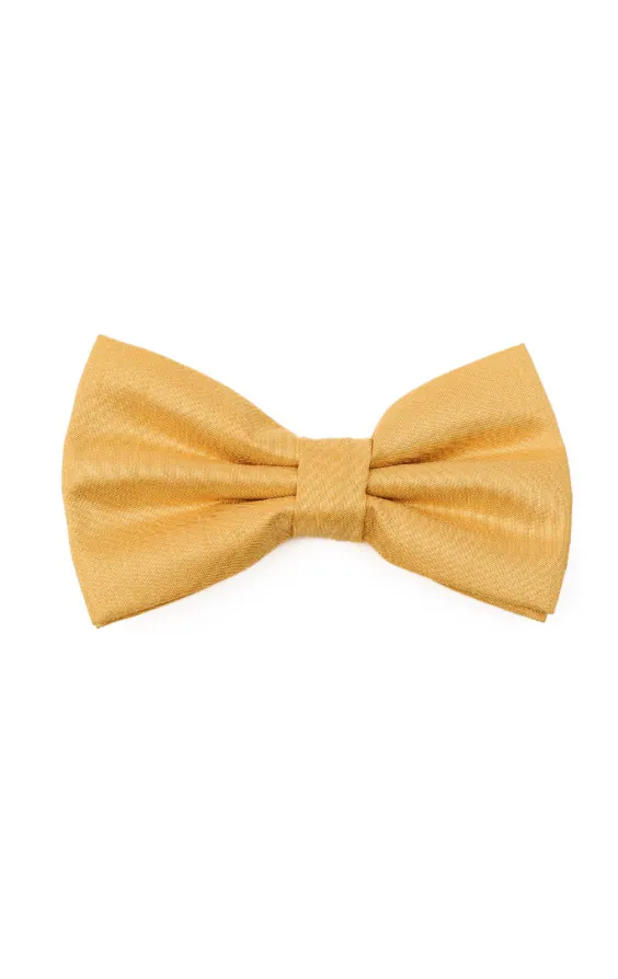 Dark Gold Poly Dupion Bow Tie Dark Gold Poly Dupion Bow Tie