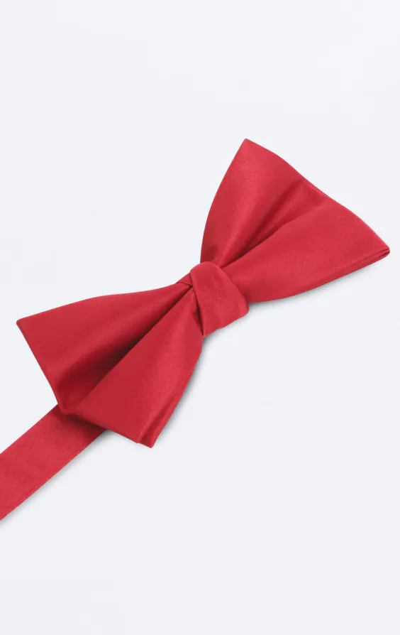 Red Poly Bow Tie (Pre-Tied & Self-Tie) - photo 1 Red Poly Bow Tie (Pre-Tied & Self-Tie) - photo 1