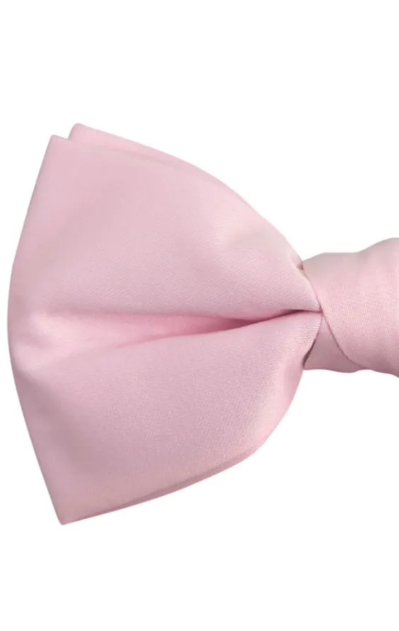 Pink Poly Bow Tie (Pre-Tied & Self-Tie) - photo 1 Pink Poly Bow Tie (Pre-Tied & Self-Tie) - photo 1