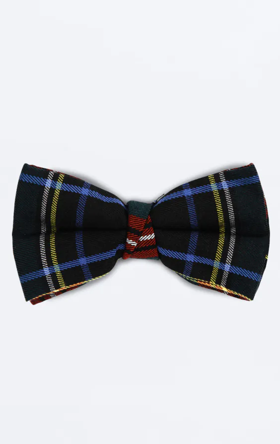 Green Tartan Plaid Bow Tie