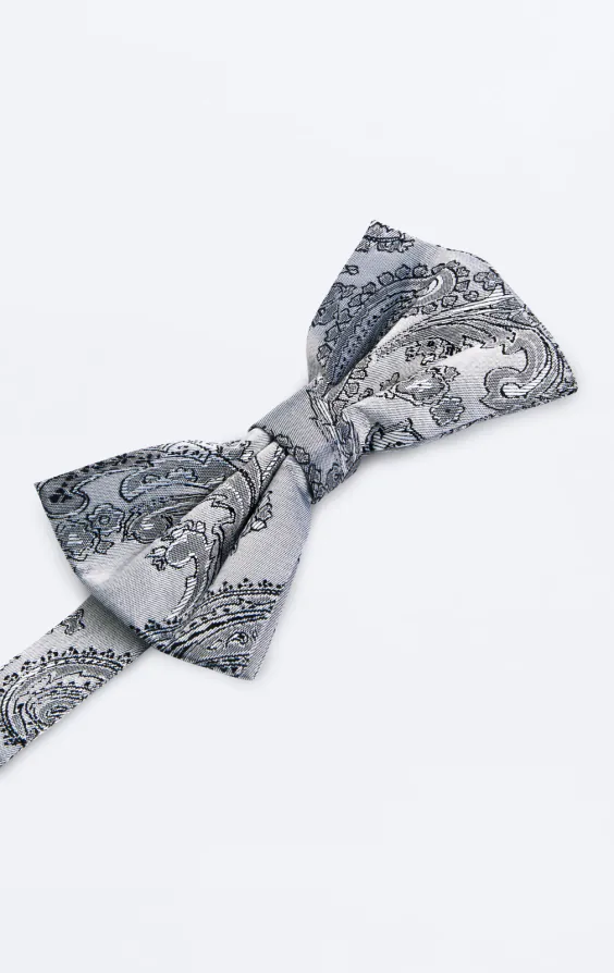 Gray Paisley Bow Tie - photo 1