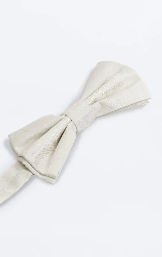 Ivory Paisley Bow Tie - photo 1