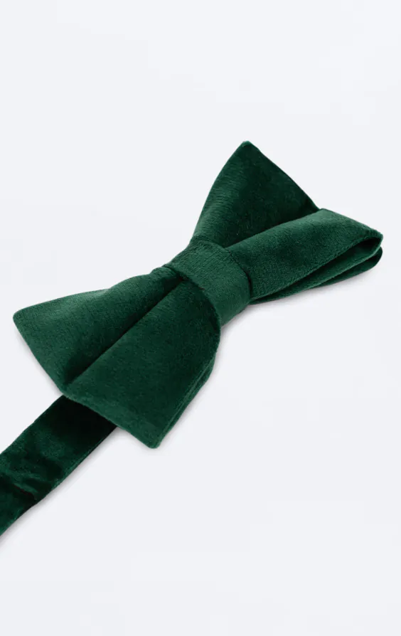 Dark Green Velvet Bow Tie - photo 1 Dark Green Velvet Bow Tie - photo 1
