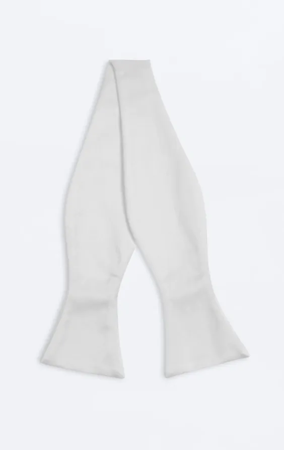 Ivory Poly Bow Tie (Pre-Tied & Self-Tie) - photo 2