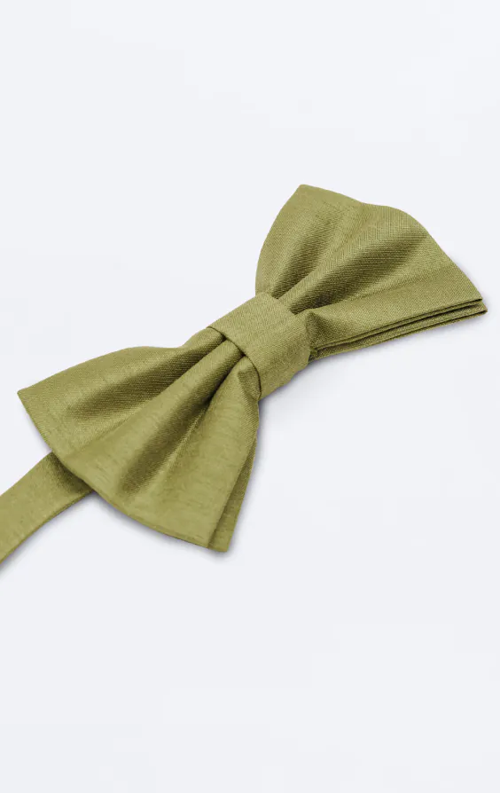 Green Dupion Bow Tie - photo 1